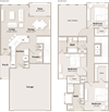 C4 Floorplan C4 floorplan which is a 3 bedroom, 2 1/2 bath townhome